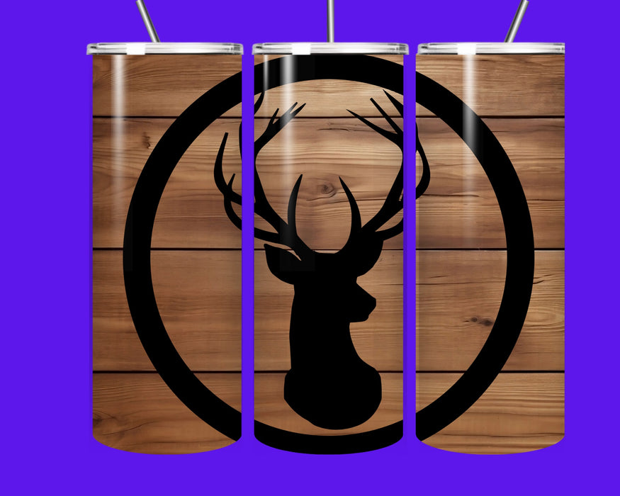 Rustic Deer Silhouette 20oz Tumbler