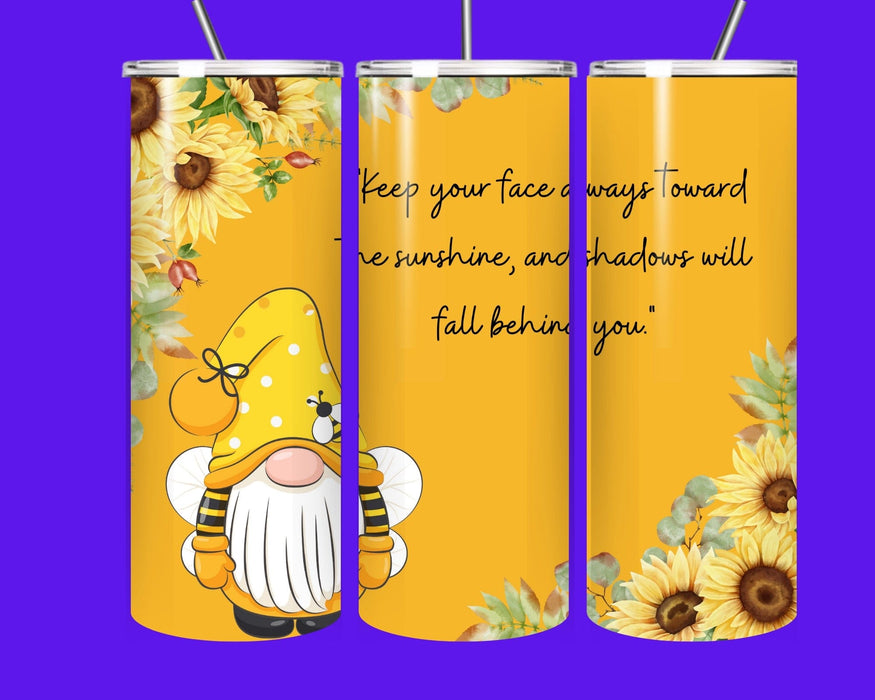 Sunshine Bee Gnome Tumbler