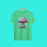 “Rainbow Mushroom House T-Shirt – Psychedelic Trippy Boho Festival Graphic Tee”